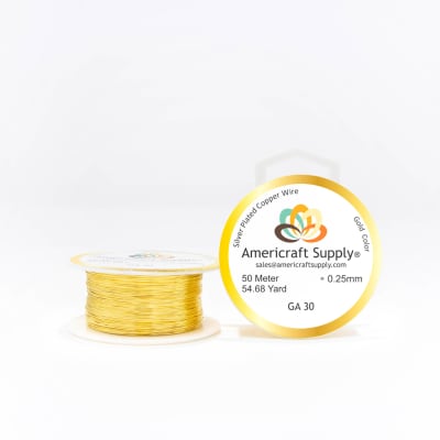 ALAMBRE AMERICRAFT SUPPLY GOLD CALIBRE 30