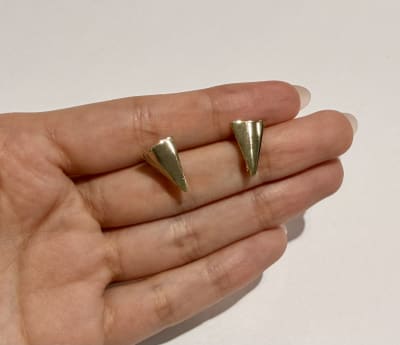 BASE DE ARO B/O 3MS TRIANGULO INVERTIDO 14X9MM GALVANIZADO