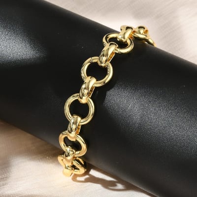 PULSERA AJUSTABLE B/O ESLABONES REDONDO 19.5cm
