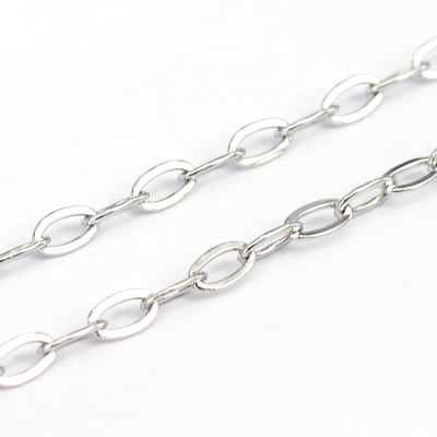 CADENA POR METRO ACERO INOX. 5x2.5x0.6MM1