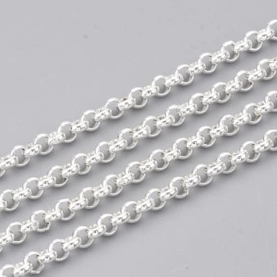 CADENA POR METRO ACERO INOX. 304 CIRCULOS 3X1MM