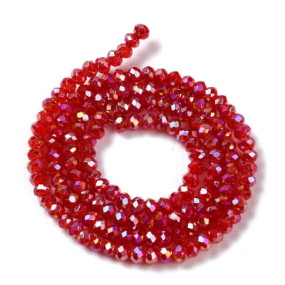 CRISTAL AUSTRIACO ELECTROPLATE POR TIRA FUEGO LADRILLO AB 3X2MM APROX. 135-140PCS1