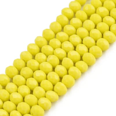CRISTAL AUSTRIACO POR TIRA 3.5~3.8x3MM AMARILLO APROX. 110PCS.1