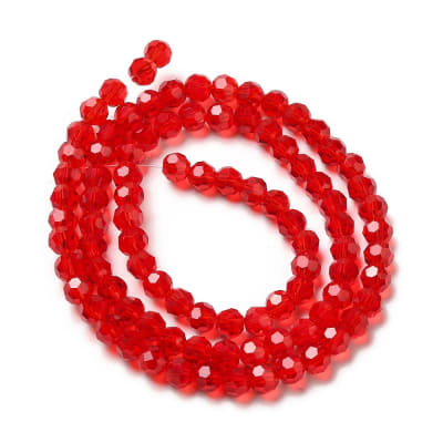 CRISTAL AUSTRIACO POR TIRA 4MM FUEGO LADRILLO APROX. 93PCS