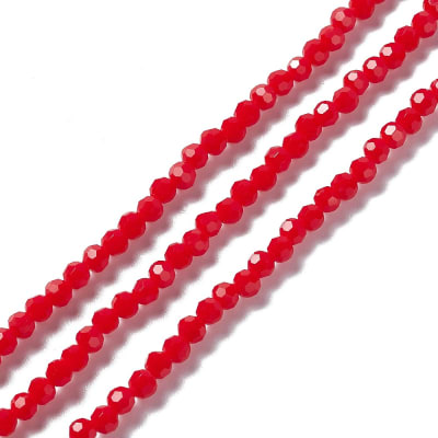 CRISTAL AUSTRIACO POR TIRA ROJO 4MM APROX. 93PCS1