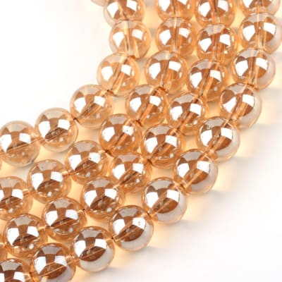 CRISTAL AUSTRIACO POR TIRA MARRON ARENOSO 7.5x8.5MM APROX. 104PCS