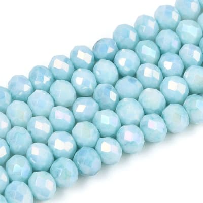 CRISTAL AUSTRIACO POR TIRA AZUL CIELO FACETADO 4~4.5x3~3.8mm