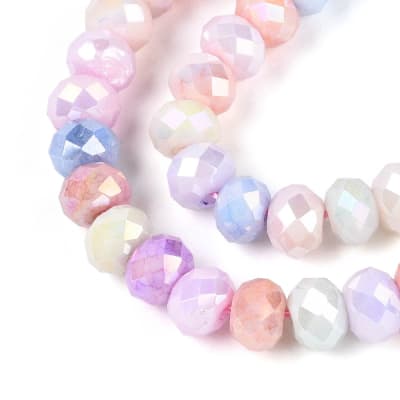 CRISTAL AUSTRIACO POR TIRA COLOR MEZCLADO FACETADO 5.5~6x3.2~4m