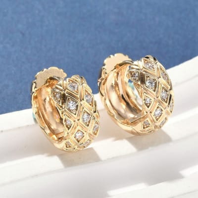 AROS LISTOS B/O ARGOLLAS GRUESAS CON CIRCONES ROMBO 15x15.5x7MM1