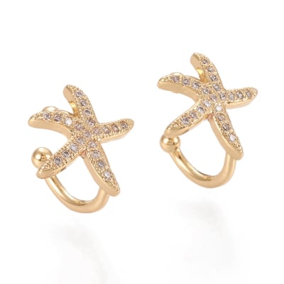 CUFF B/O ESTRELLA DE MAR CON ZIRCONES
