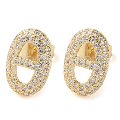 AROS LISTOS B/O OVALADOS CON CIRCONES 13x8.5MM