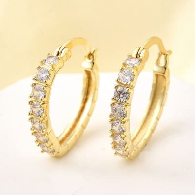 AROS LISTOS B/O OVALADOS CON ZIRCONES CUADRADOS 20.5x18.5x3mm