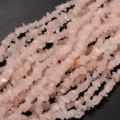 PIEDRA NATURAL POR TIRA CUARZO ROSA CHIPS 5~8MM