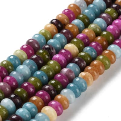 JADE ARANDELA COLORIDOS 8~8.5x5MM PROX. 75PCS.