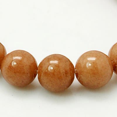 JADE CAMELLO NATURAL, TAÑIDO LISO 12MM APROX. 31PCS.