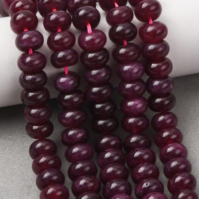JADE NATURAL TIPO DONA TEÑIDO PURPURA OSCURO 8X5MM