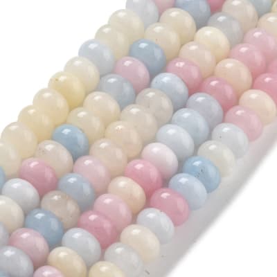 JADE NATURAL TIPO DONA COLORES PASTELES 8x5mm