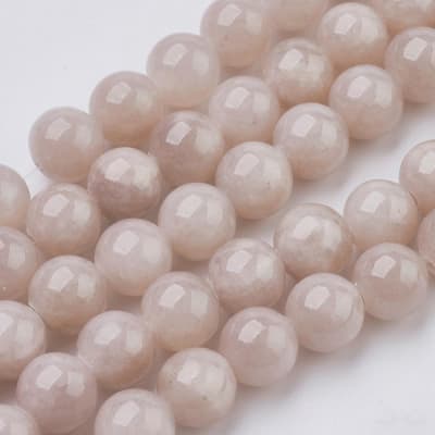 JADE TEÑIDO CARDO REDONDO LISO 8MM ,AGUJERO:1 MM, APROX 50PCS.