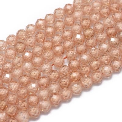 ZIRCONIA POR TIRA 4MM COLOR BISQUE APROX. 91PCS