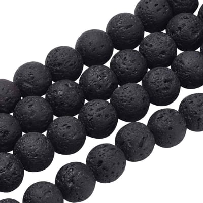 VOLCANICA POR TIRA 8MM 47PCS.