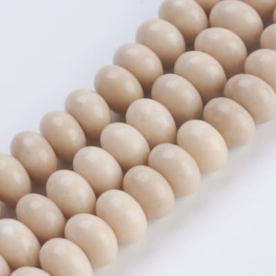 CORAL NATURAL DE MADERA REDONDA PLANA 8x5~5.5MM, AGUJERO:0.8MM, 73PCS APROX.