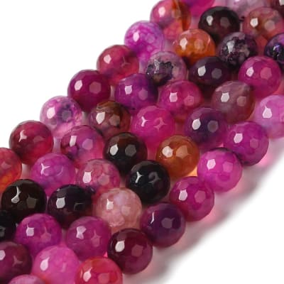 AGATA FACETADA TIRA VIOLETA ROJO MEDIO 8MM APROX. 48PCS.1