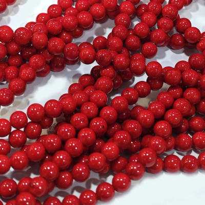 JADE NATURAL TEÑIDO ROJO 6MM
