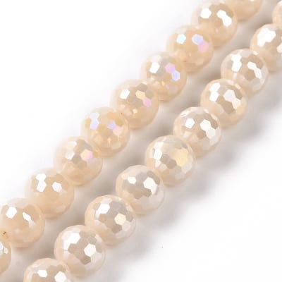 CRISTAL AUSTRIACO POR TIRA PLATEADO AB 7~8mm
