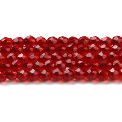 CRISTAL AUSTRIACO POR TIRA 2MM FUEGO LADRILLO APROX. 177PCS.