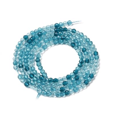 CRISTAL AUSTRIACO POR TIRA 2MM TURQUOISE MEDIO APROX. 188PCS1