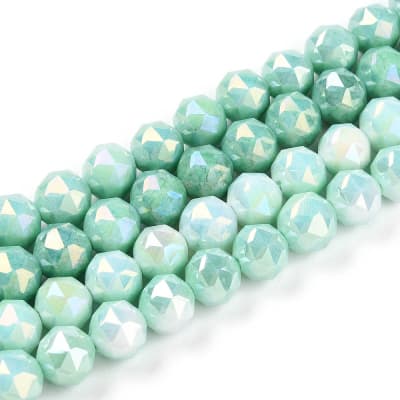 CRISTAL AUSTRIACO POR TIRA 7-8MM AGUAMARINA AB APROX. 51PCS.