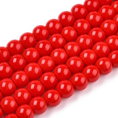 CRISTAL AUSTRIACO LISO ROJO 10MM
