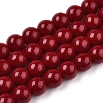 CRISTAL AUSTRIACO LISO ROJO OSCURO 8MM1