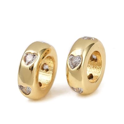 PASADOR B/O CHARM CORAZONES DE ZIRCON 8x3mm