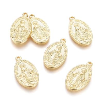 COLGANTE B/O VIRGEN DE LOS RAYOS OVALADO 20.5x11.5x2MM1