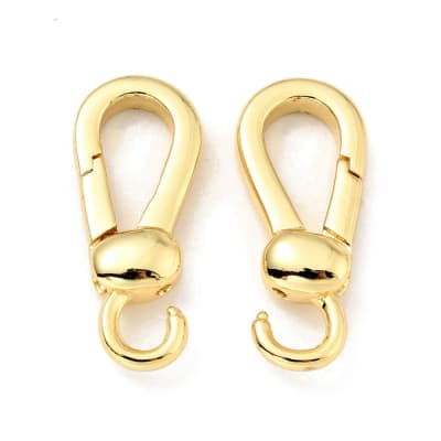 BROCHE DE RESORTE B/O TIPO LANGOSTA CON COLGANTE 22x9x4MM