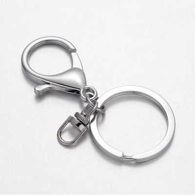 BROCHE LLAVERO ALEACION COLOR PLATEADO 66MM