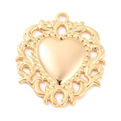 COLGANTE B/O CORAZON MEXICANO ILUSTRADO 32x27x2.5MM1