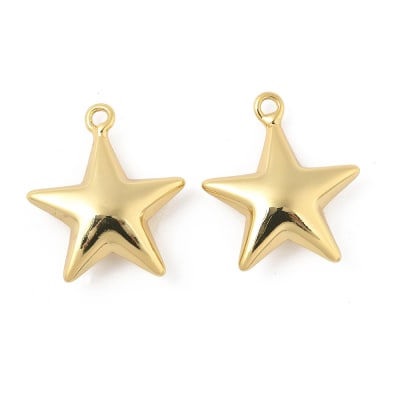 COLGANTE B/O 18K ESTRELLA INFLADA 22.5x19.5x6mm