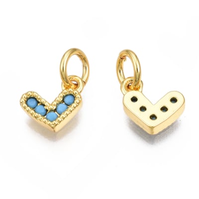 COLGANTE B/ORO MINI CORAZON 8x8x2MM1