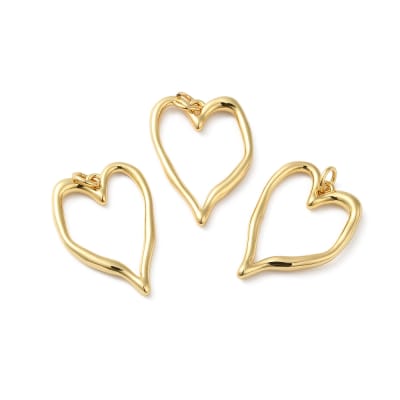 COLGANTE B/O CORAZON ORGANICO 25x18x2.5MM1