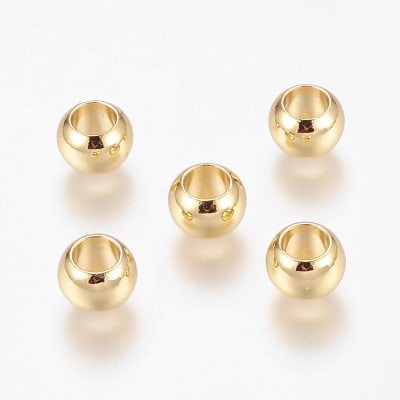 SEPARADOR B/ORO LIGERO BALIN 8x5.5MM, AGUJERO: 4.5MM