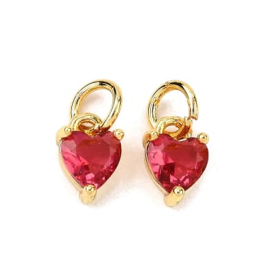COLGANTE B/ORO CORAZON DE ZIRCON CARMELIA 8X5MM