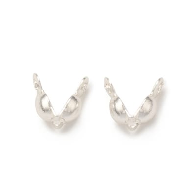 TAPA NUDO B/PLATA  6x3MM, AGUJERO: 1.2MM POR GRAMO 14UNIDADES APROX.