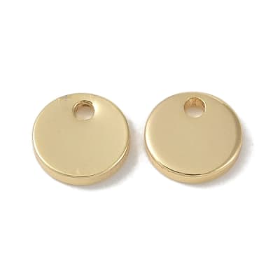 COLGANTE B/O PLACA CIRCULO PLANO PEQUEÑO 6X1MM