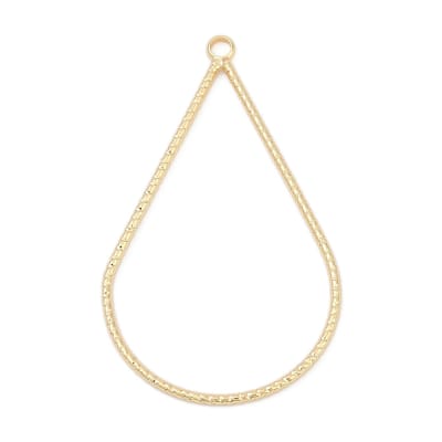 FIGURA B/ORO GOTA TEXTURIZADA 37.5x22.5x1MM