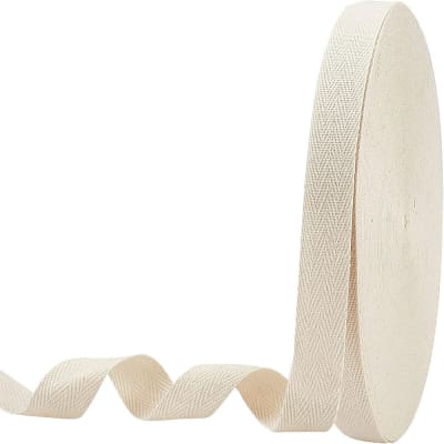 CINTA DE ALGODON BLANCO ANTIGUO 20MM 5METROS