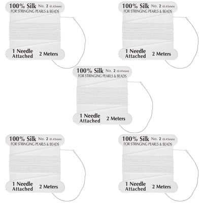 HILO PARA PERLAS 0.45MM BLANCO 2MTS