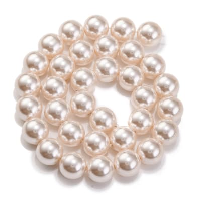CRISTAL AUSTR. IMIT. NACAR PERLADO 12MM APROX. 32PCS
