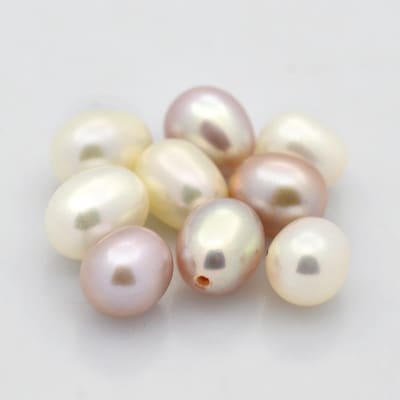 MINI PERLA PERFORDA POR UN ORIFICIO COLORES SURTIDOS 6~9x5~6MM